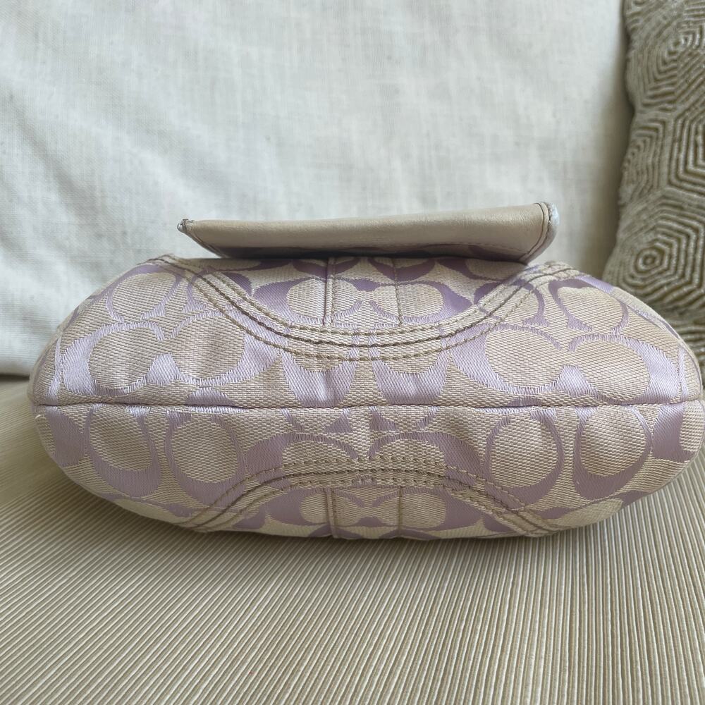 Extremely Rare Y2K Coach Mini Soho 6266 Lilac Signature Hobo + Coin Purse Set - Picture 5 of 12